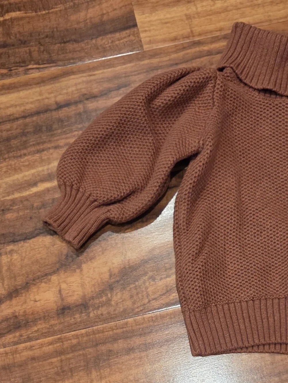 Janie and Jack VGUC 18-24 Months Brown Knit Sweater and Orange Bow Ponte Skirt